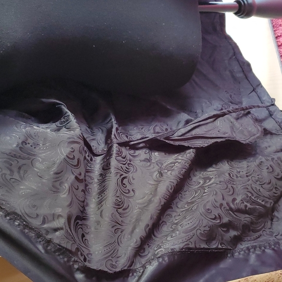Black Satin Robe with belt - Picture 11 of 15